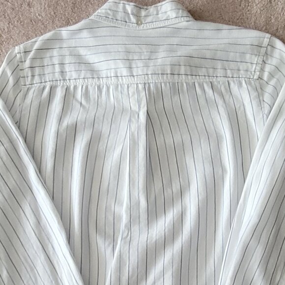 GAP Oxford Striped Button Down Shirt Women's Size XS - Picture 9 of 13
